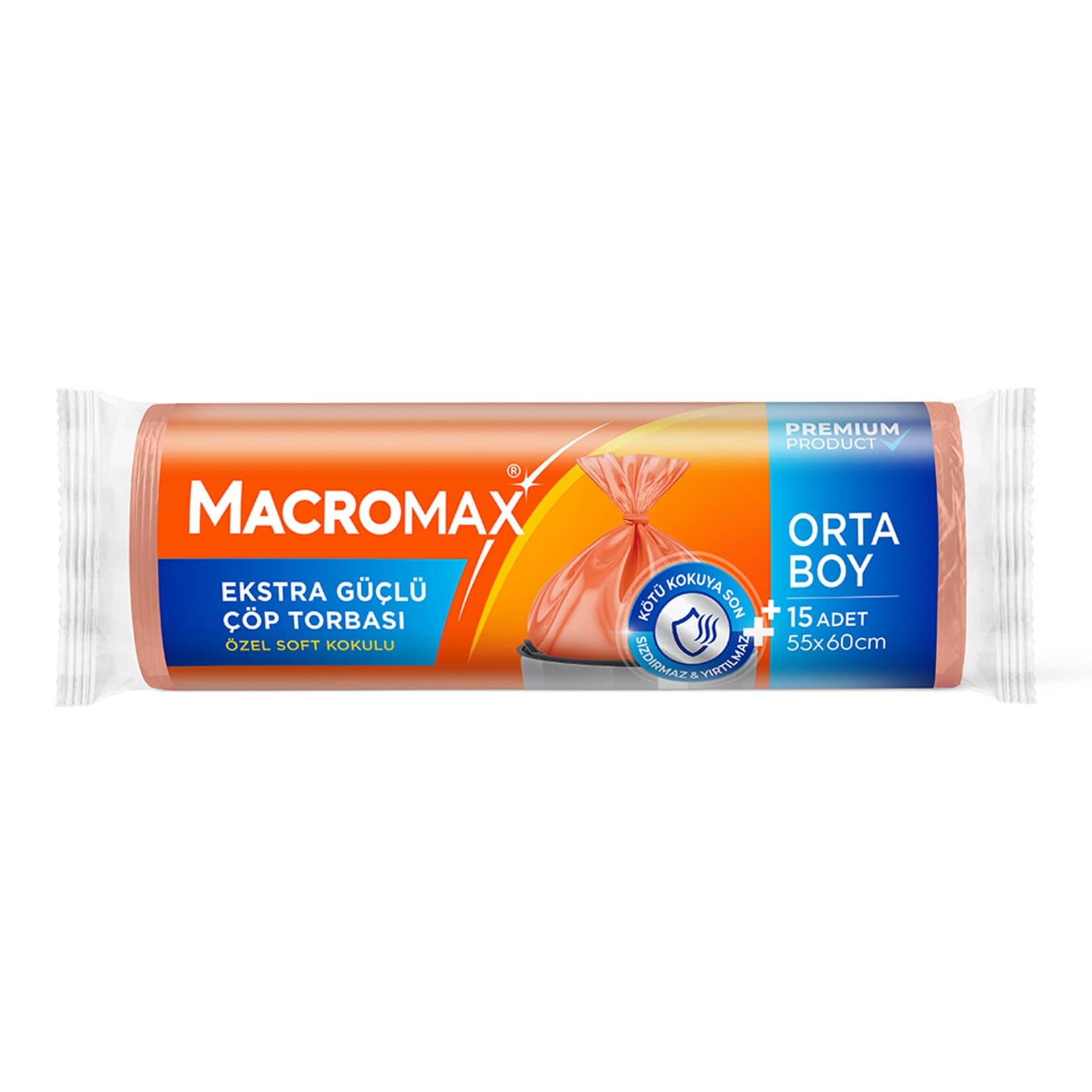 Macromax Ext. Güçlü Orta Boy Çöp Torbası