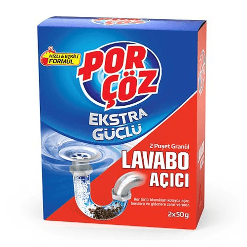 Porçöz Lavabo Açıcı Granül 2X50 Gr