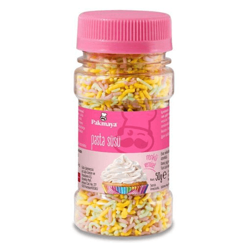 Pakmaya Pasta Süsü Renkli Vermiselli 50G
