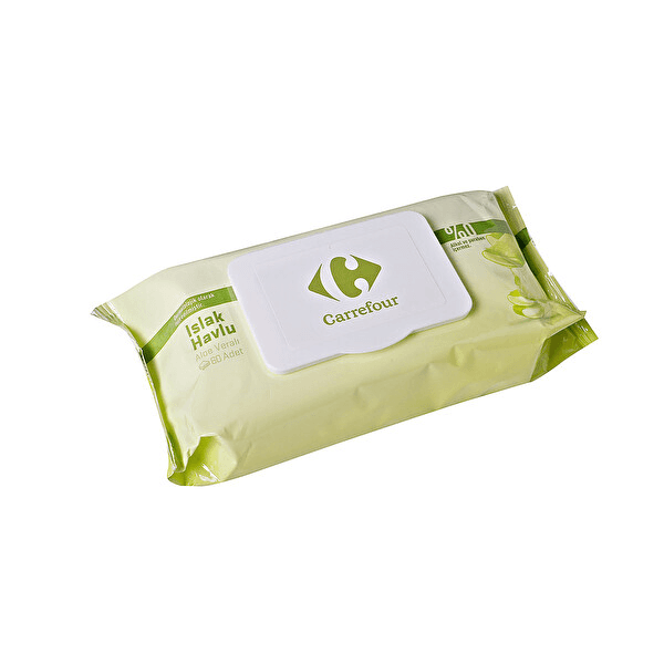 Carrefour Islak Havlu Aloe Veralı 3-60 A