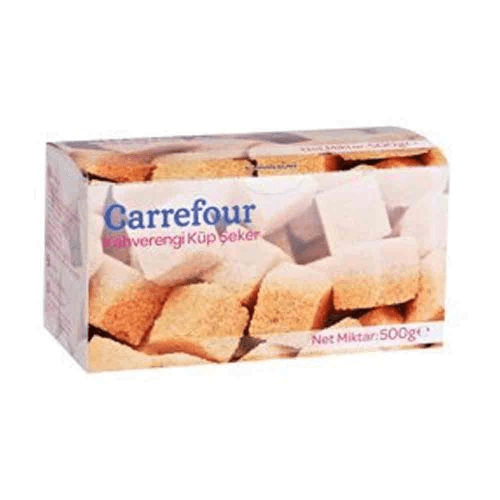 Carrefour Kahverengi Küp Şeker 500 G