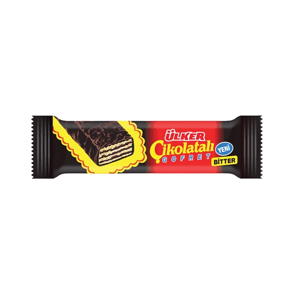 ÜLKER ÇİKOLATALI GOFRET BİTTER 36GRx24x6