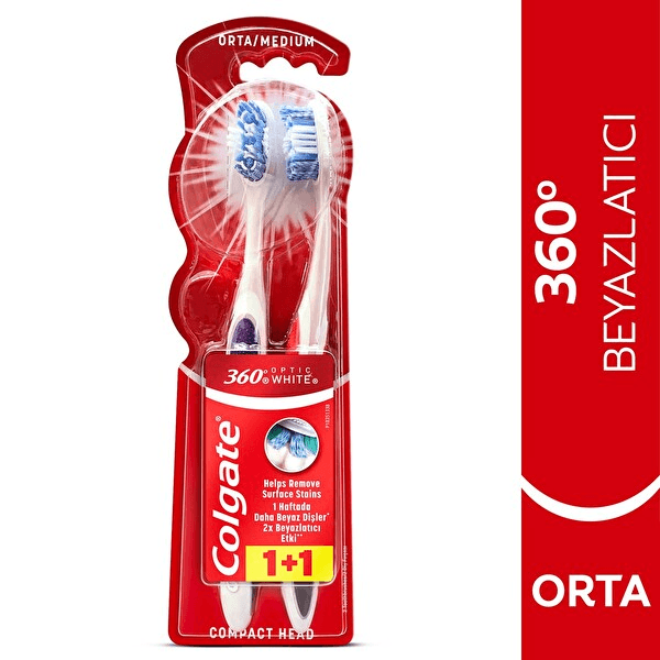 Colgate 360 Optık Beyaz 1+1 Orta