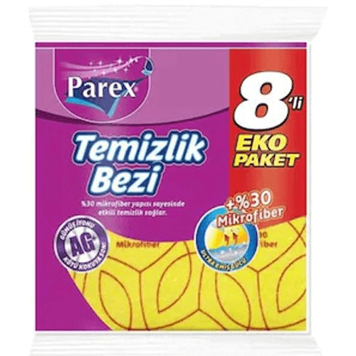Parex 8Li -30 Mf Sarı Temizlik Bezi