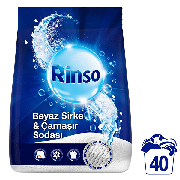 Rinso Sirke Soda Toz Deterjan 6 Kg
