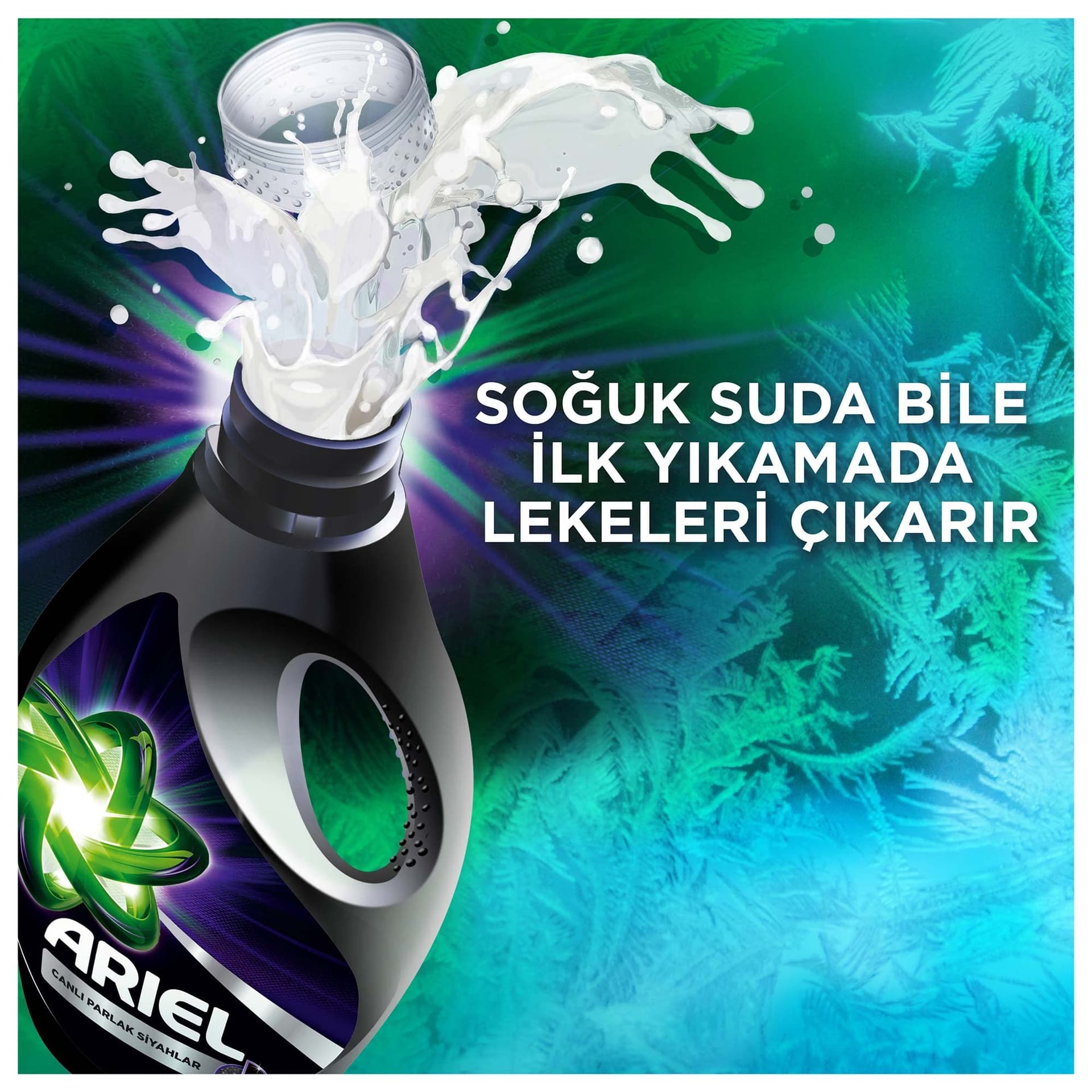 Ariel Canlı Parlak Siyah Sıvı Deterjan 1500 Lt