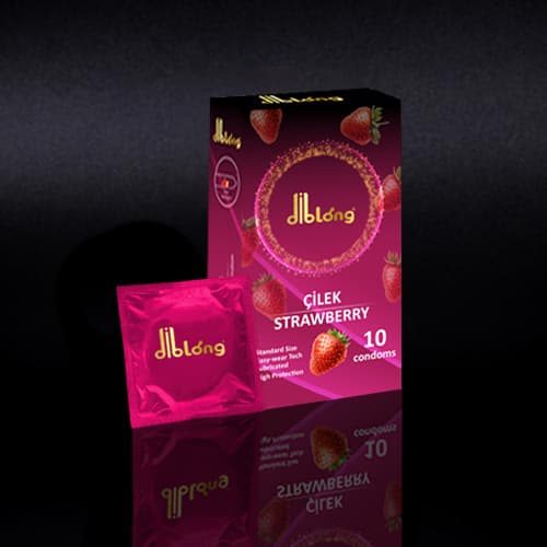 Dilbong Çilek 10 Lu Condoms