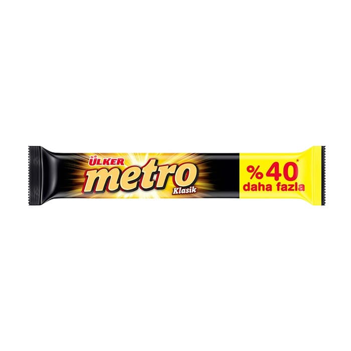 Metro Kaplamalı Karamel Nugalı Bar 50.4 Gr