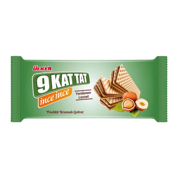 9 Kat Tat İnce İnce Fındık Kremalı Gofret 114 Gr