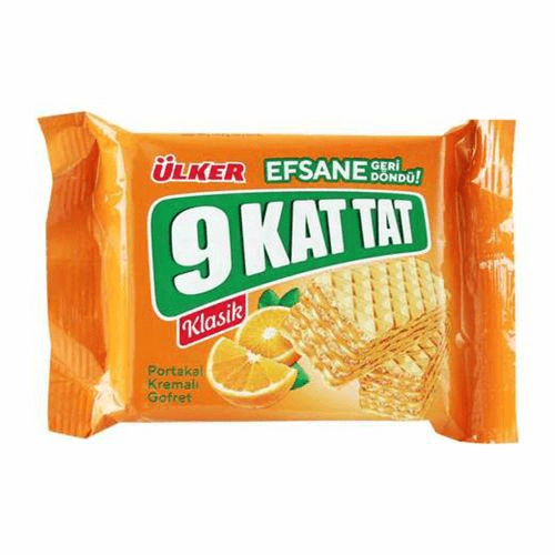 9 Kat Tat Portakallı Gofret 39G