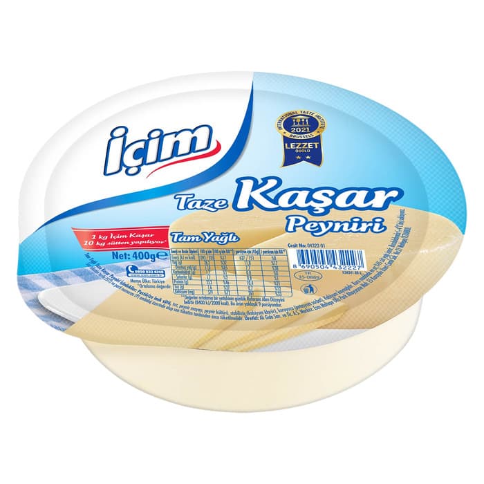 Peynir Tam Yağlı Taze Kaşar 400 Gr