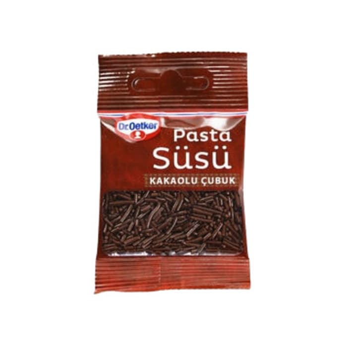 Dekor Pasta Süsü Kakaolu Çubuk 10 Gr