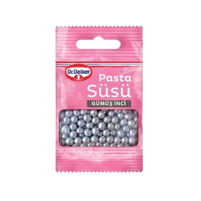 Pasta Süsü Gümüş Inci 10 Gr