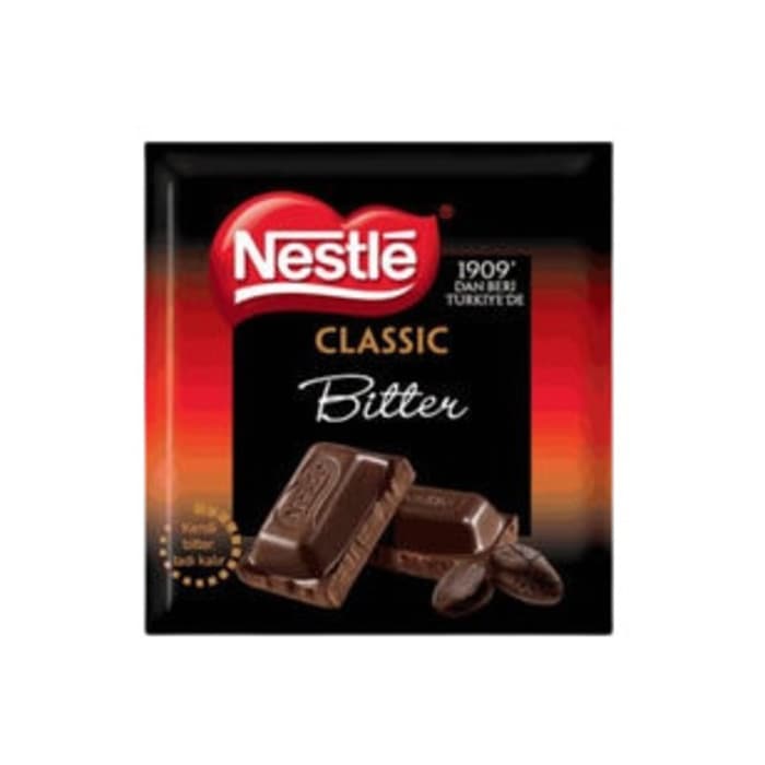 Çikolata Bitter % 55 Kakaolu Kare 60 Gr
