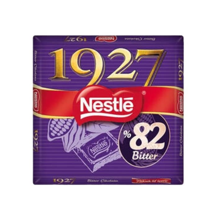 Çikolata 1927 %82 Kakao Bitter Kare 65 Gr