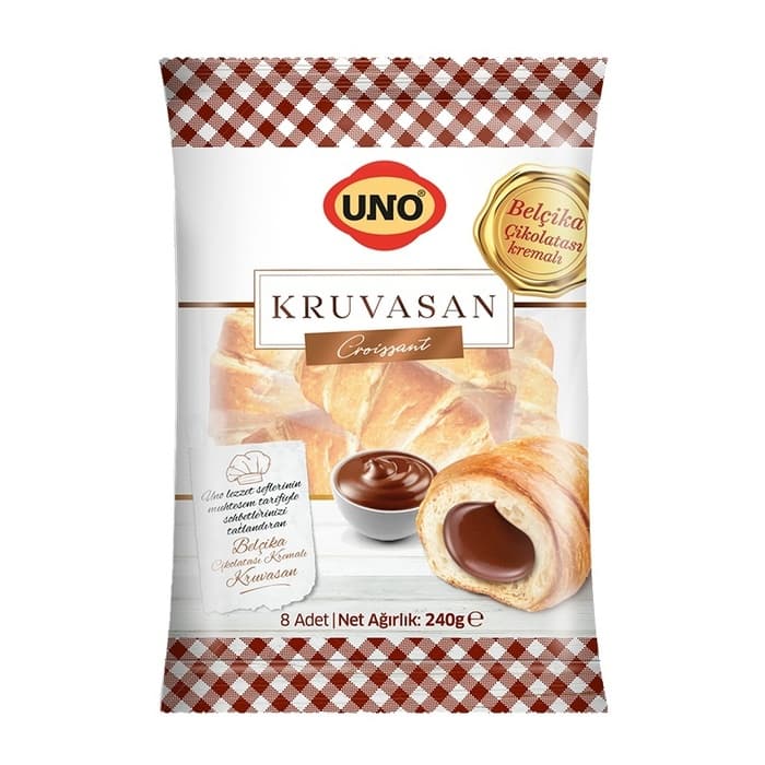 Kruvasan Çikolata Kremalı 8'li 240 Gr