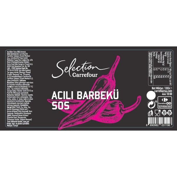 Carrefour Selec. Acılı Barbekü Sos 285G