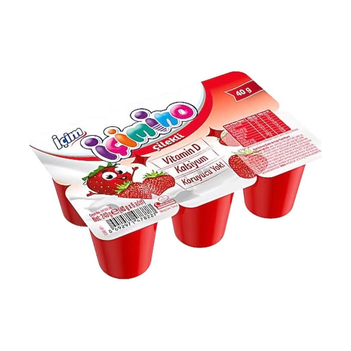 Yoğurt Çilek Meyveli 6x40 Gr