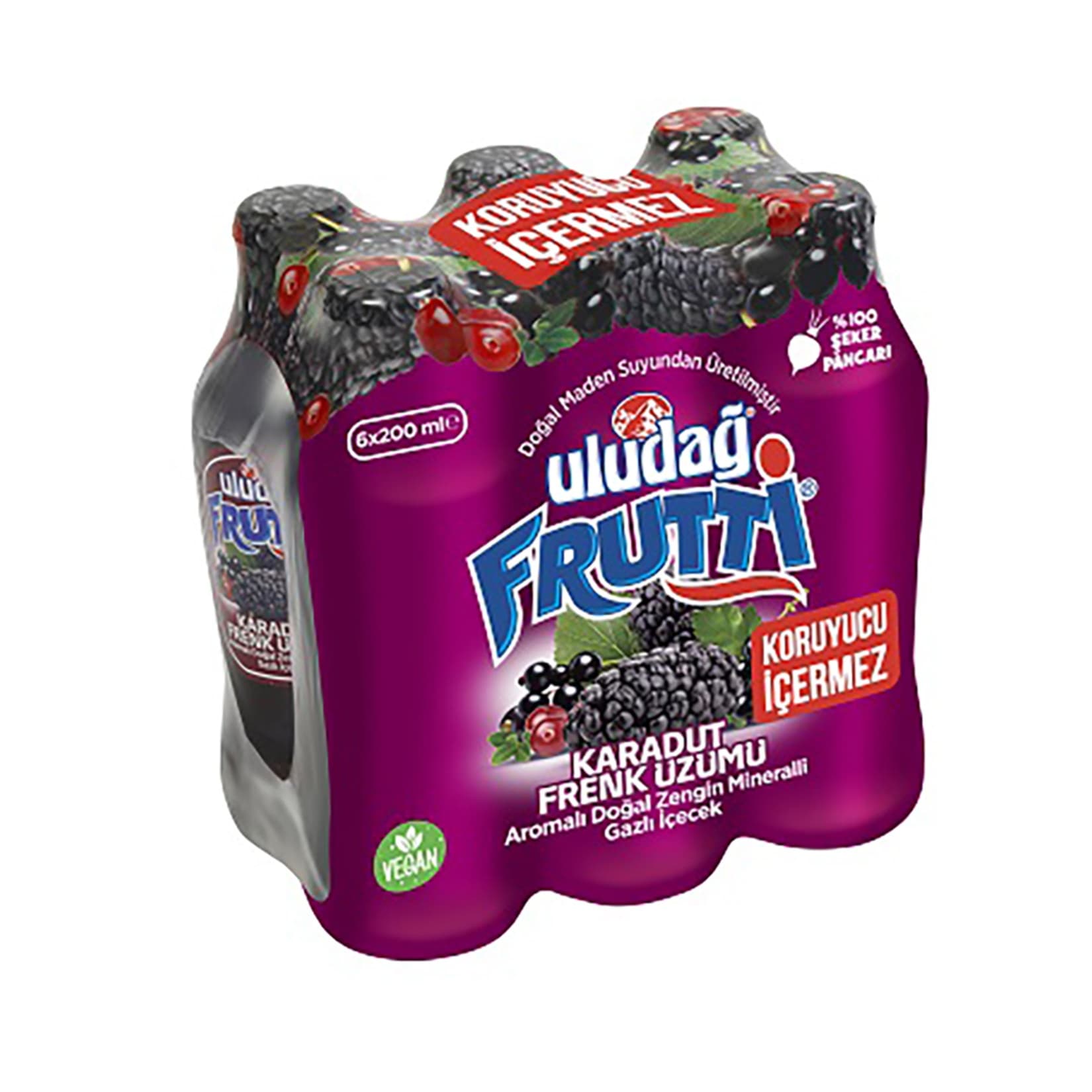 Uludağ Frutti Karadut Frenk Üzümü 200 Ml