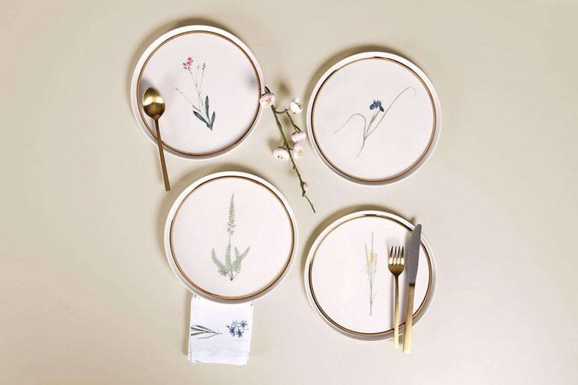 Porland Botanical 4Iü Pasta Takımı 21 cm 04ALM007234