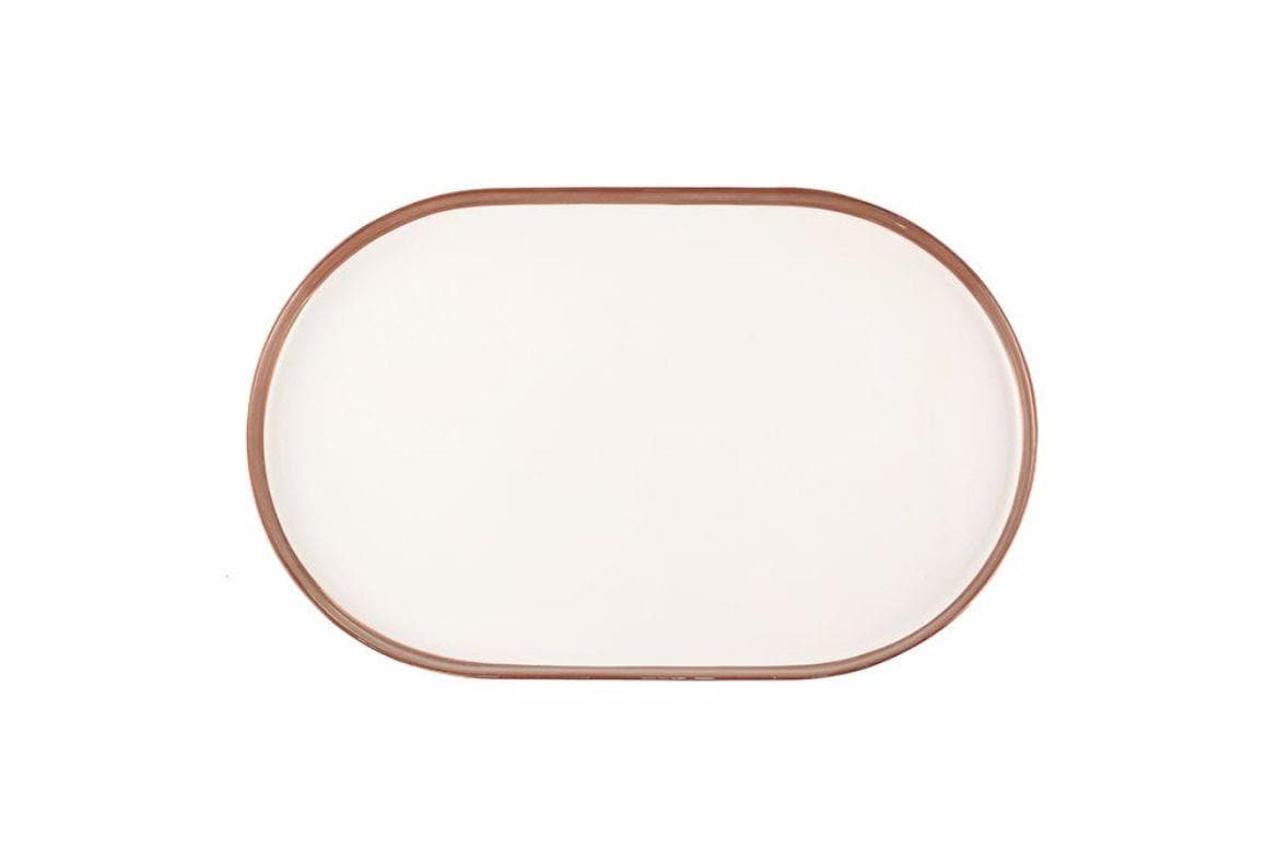 Porland Chopin Bakır Kayık Tabak 32 cm 04ALM007824
