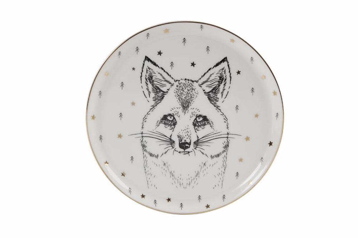 Porland Forest Fox Düz Tabak 20 Cm 04Lfh000457