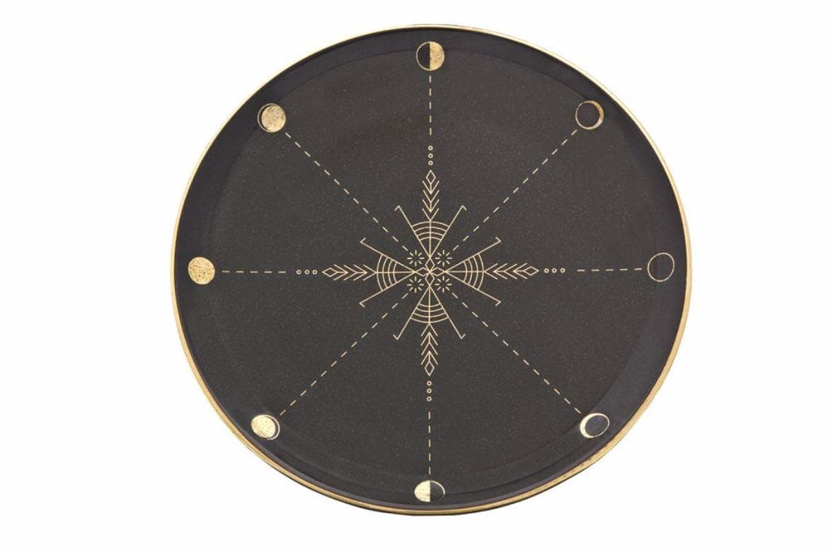 Porland Night Magic Desen4 Düz Tabak 20 cm 04ALM005344
