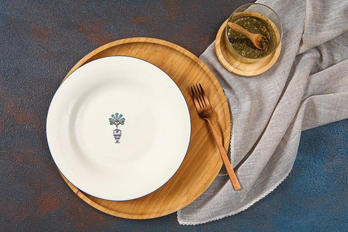 Porland Vaso Piccolo Desen5 Düz Tabak 17 cm 04ALM008043
