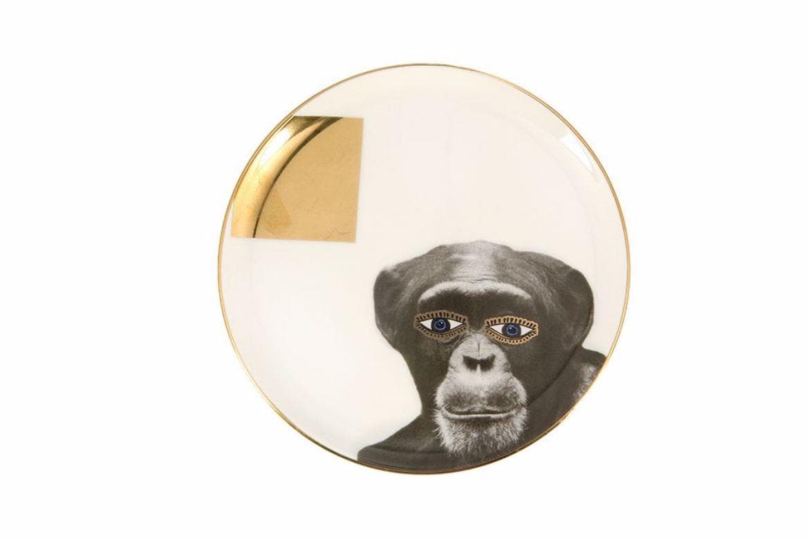 Porland Wild Life Monkey Düz Tabak 20 cm 04ALM005126
