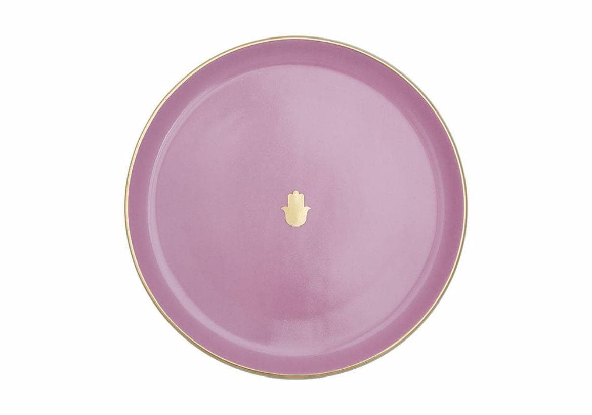 Porland Glamorous Pembe Düz Tabak 20 cm
