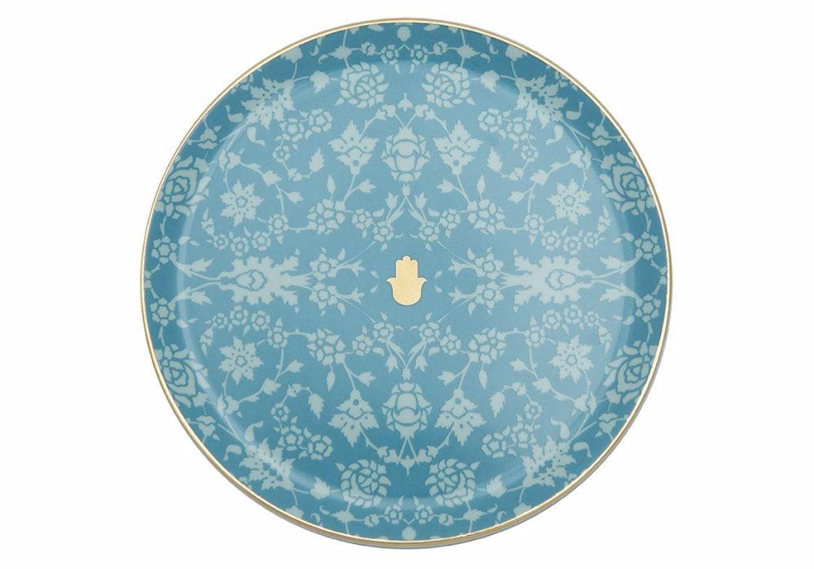 Porland Glamorous Turkuaz Düz Tabak 24 cm