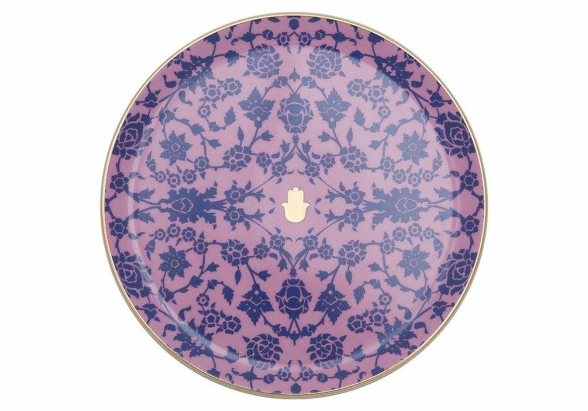 Porland Glamorous Pembe Düz Tabak 24 cm