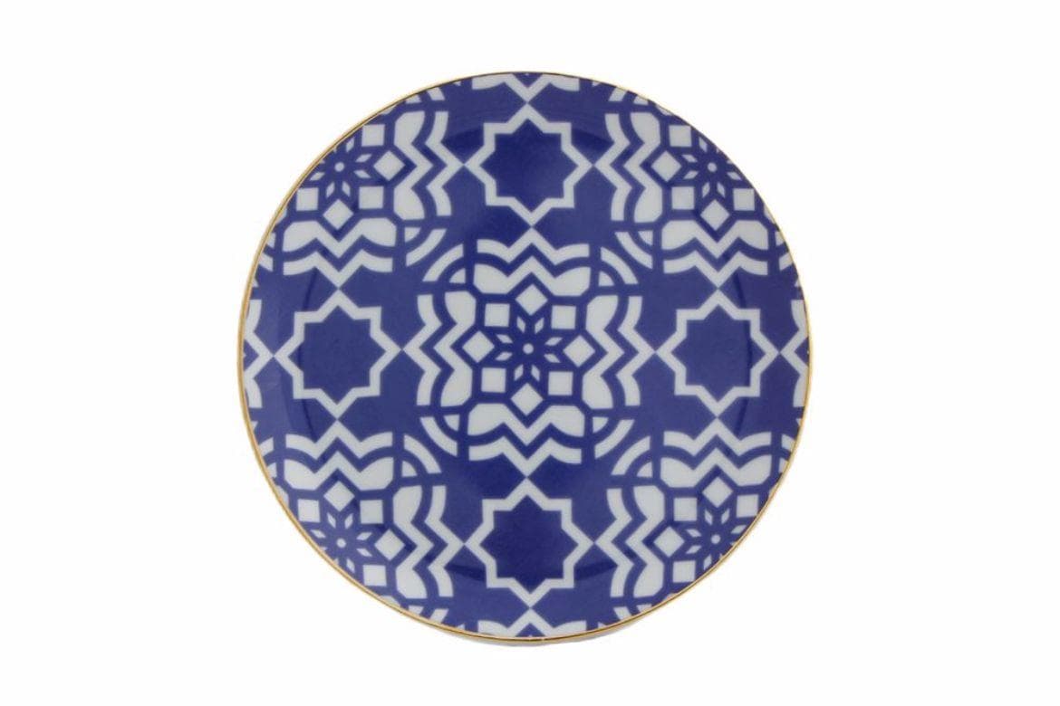 Porland Morocco Desen7 Mor Düz Tabak 17 cm