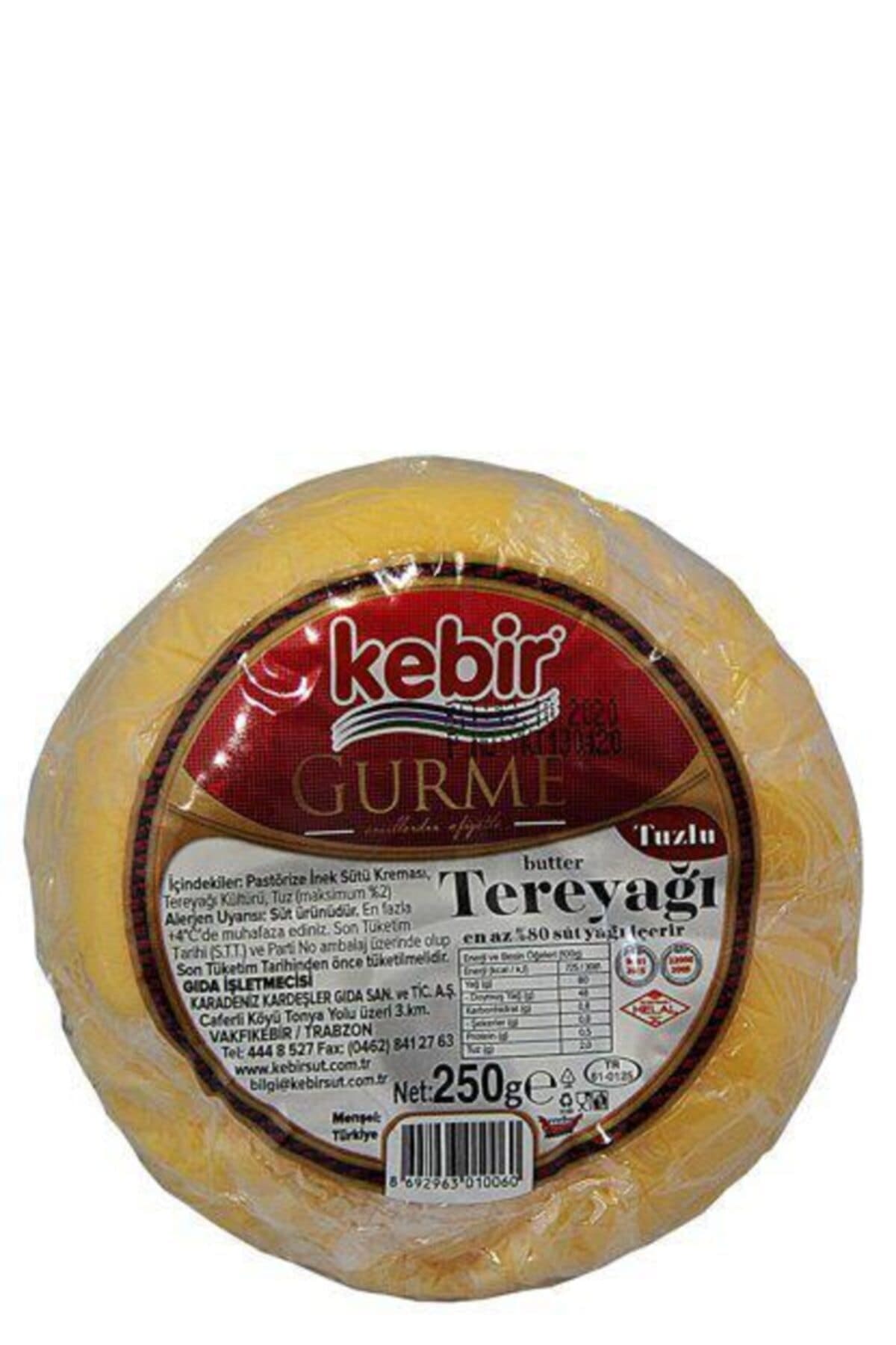 Kebir Tuzlu Gurme Tereyağ 250 Gr