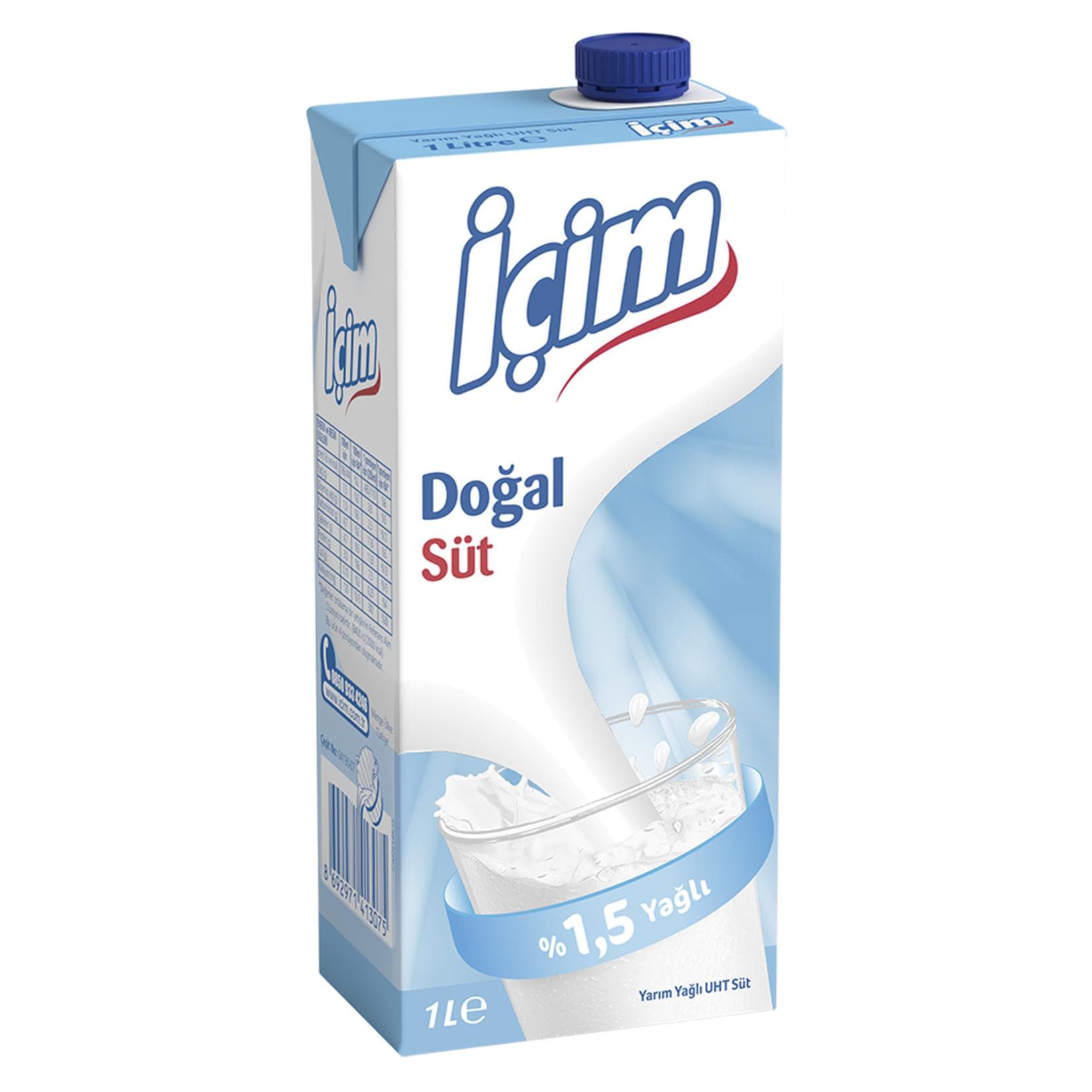İçim Yarım Yağlı Süt 1 Lt