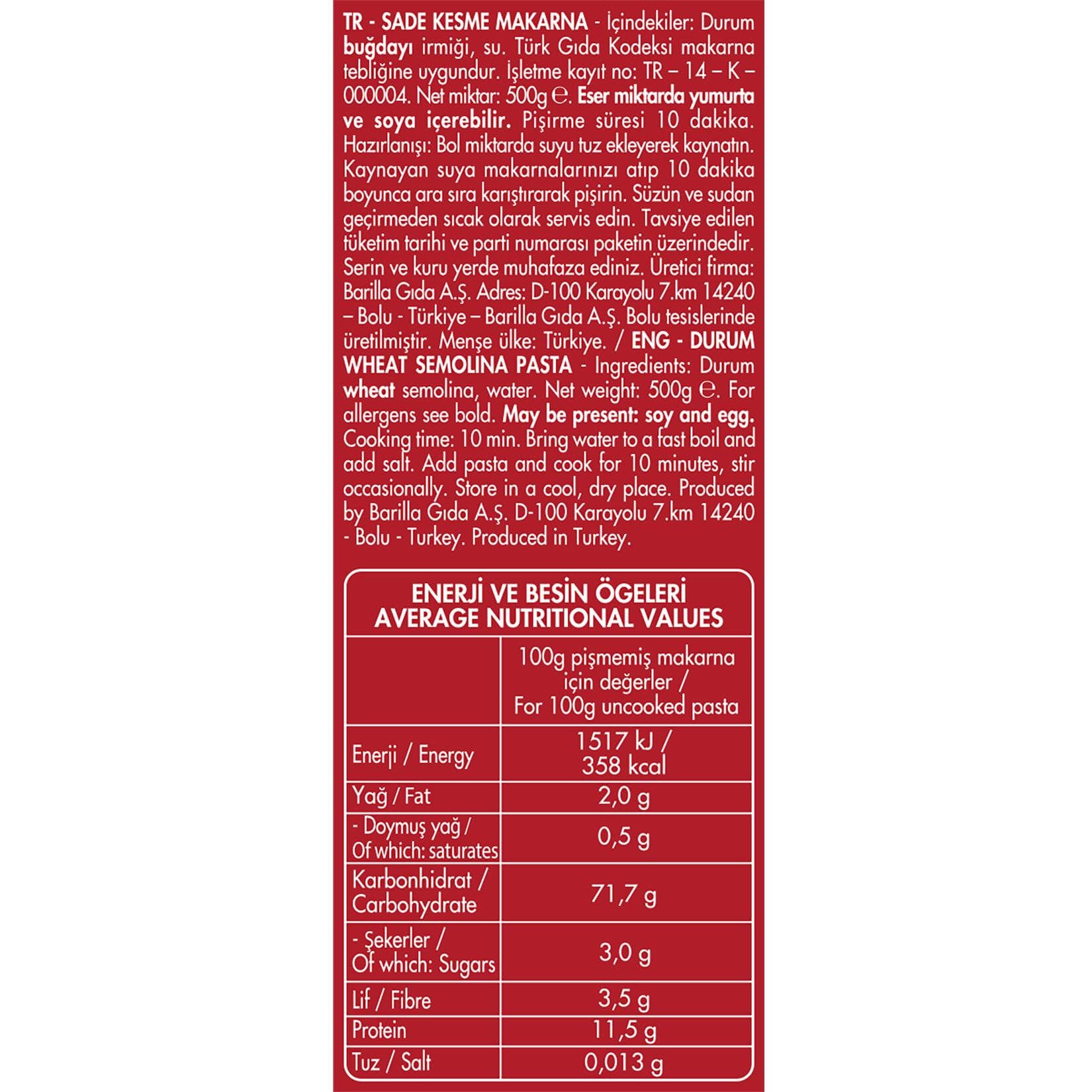 Filiz Yüksük Makarna 500 Gr
