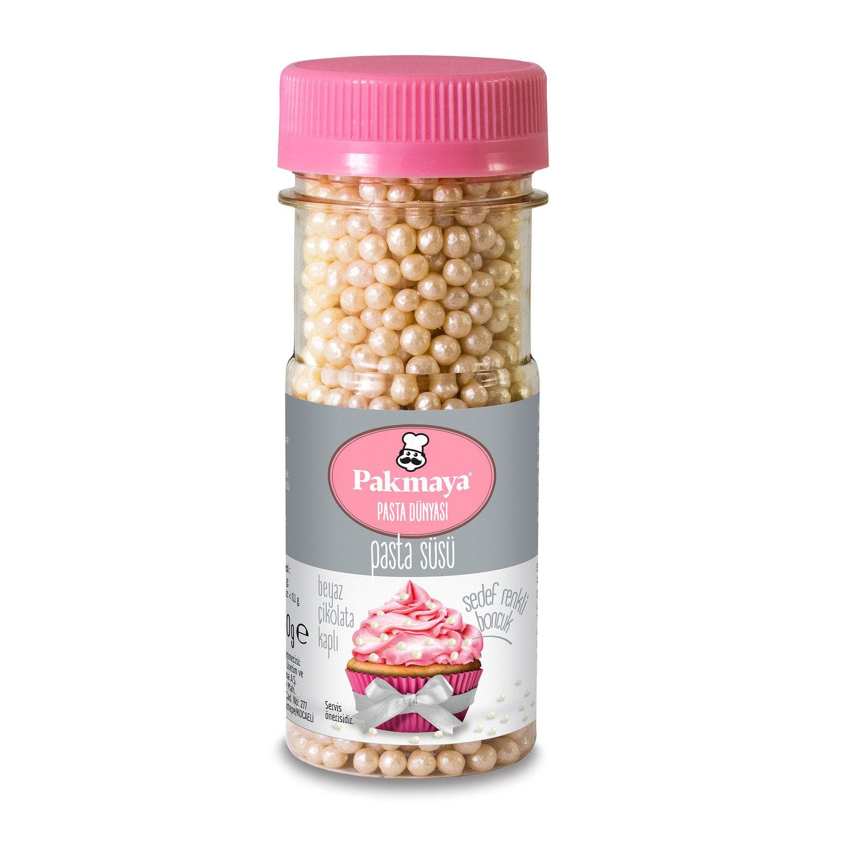 Pakmaya Pasta Süsü Renkli Sedef Boncuk 50G