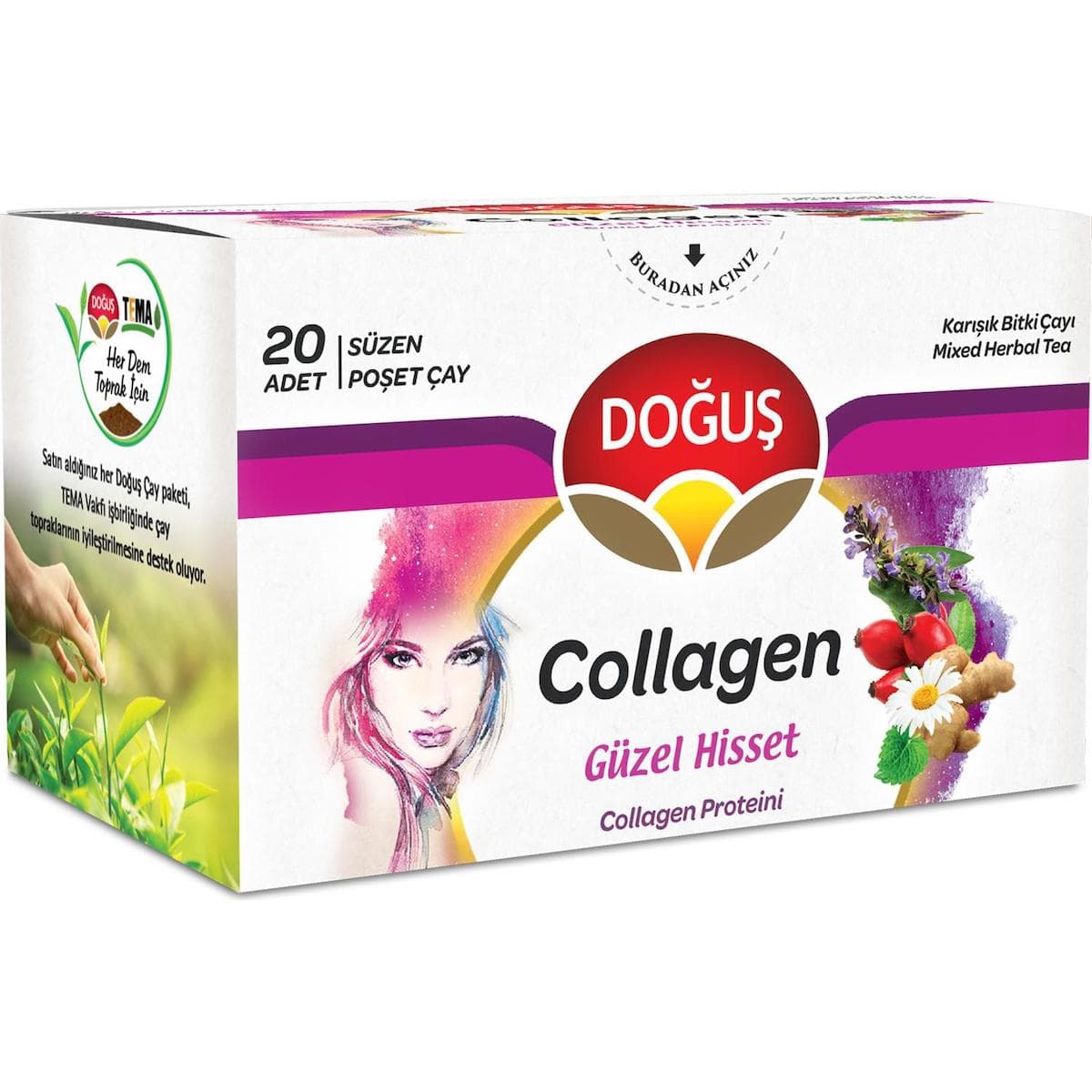 Doğuş Collagen Güzel Hisset Bitki Çayı