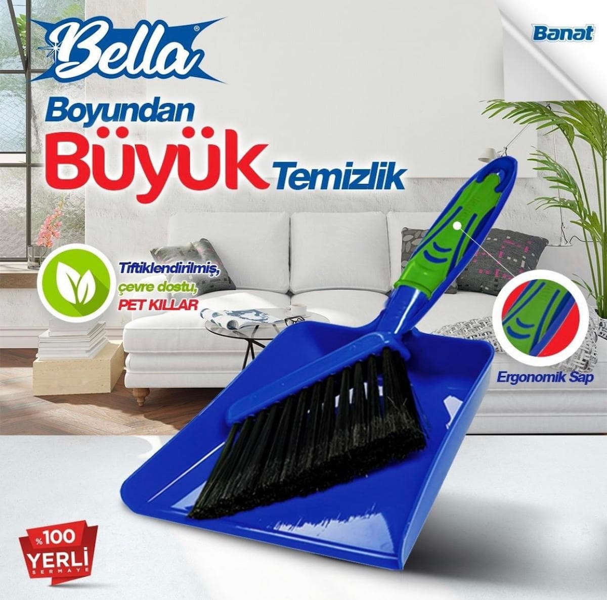 Banat Küçük Faraşlı Süpürge Set
