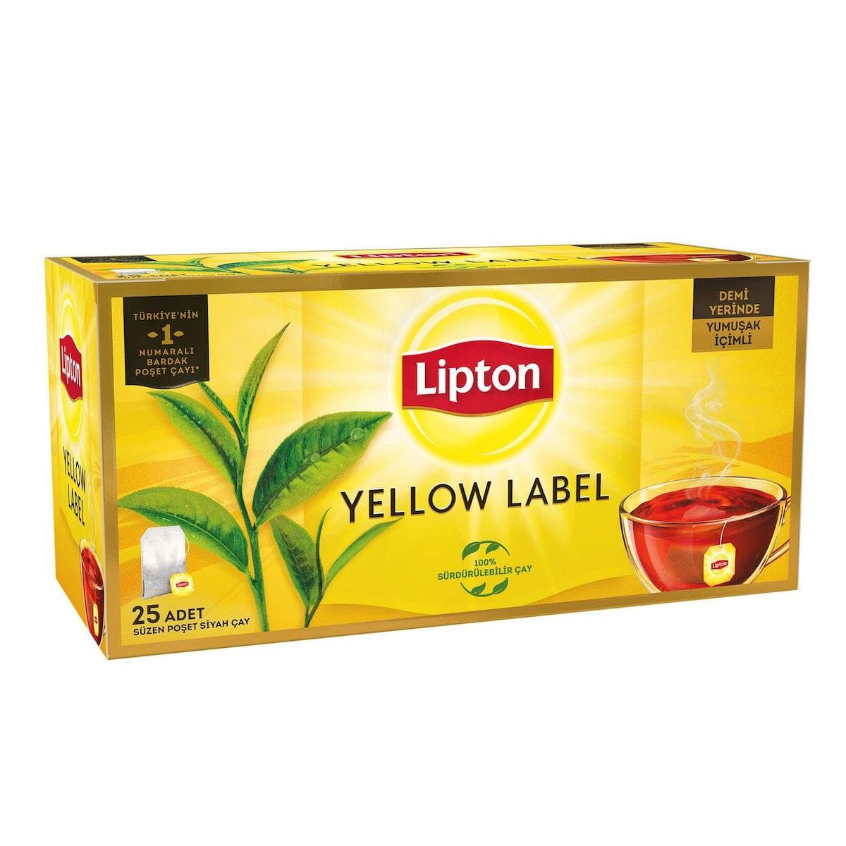 Lipton Yellow Label Bardak 25 Li