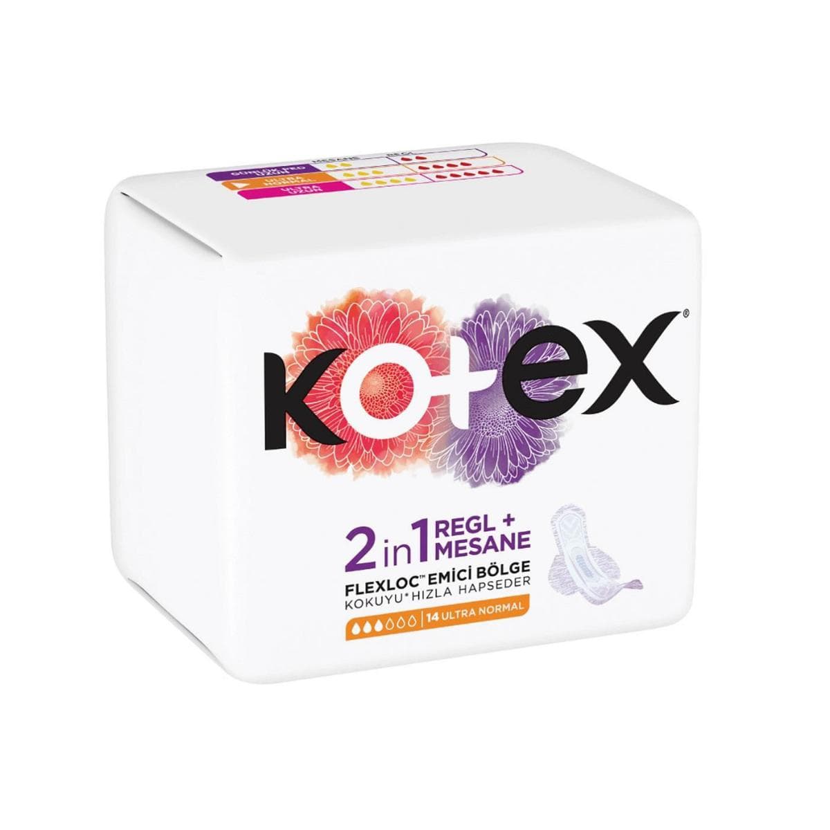 Kotex Ultra 2In1 Regl+mesane Normal 14Lu