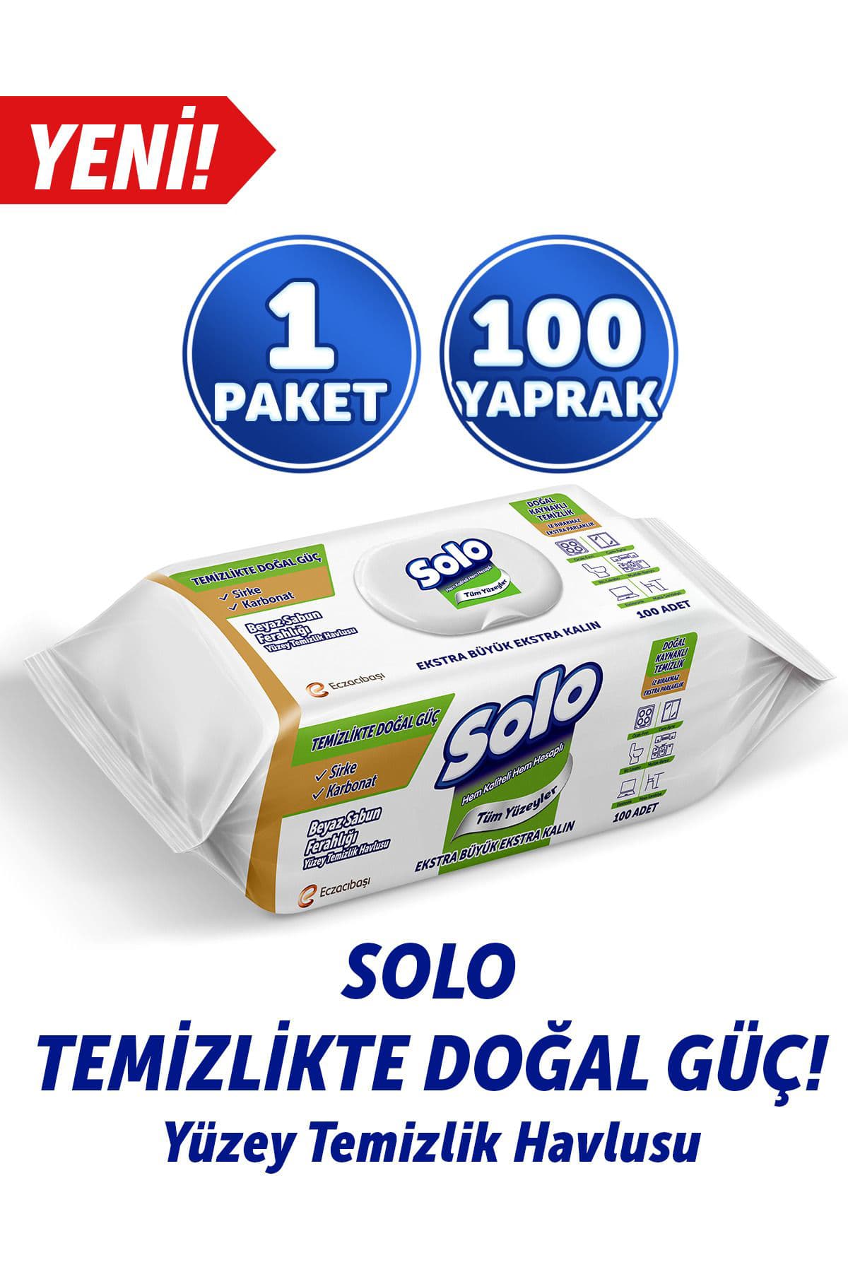 Solo Beyaz Sabun Ferahlığı 100 Lu Yüzey Tem Mendili