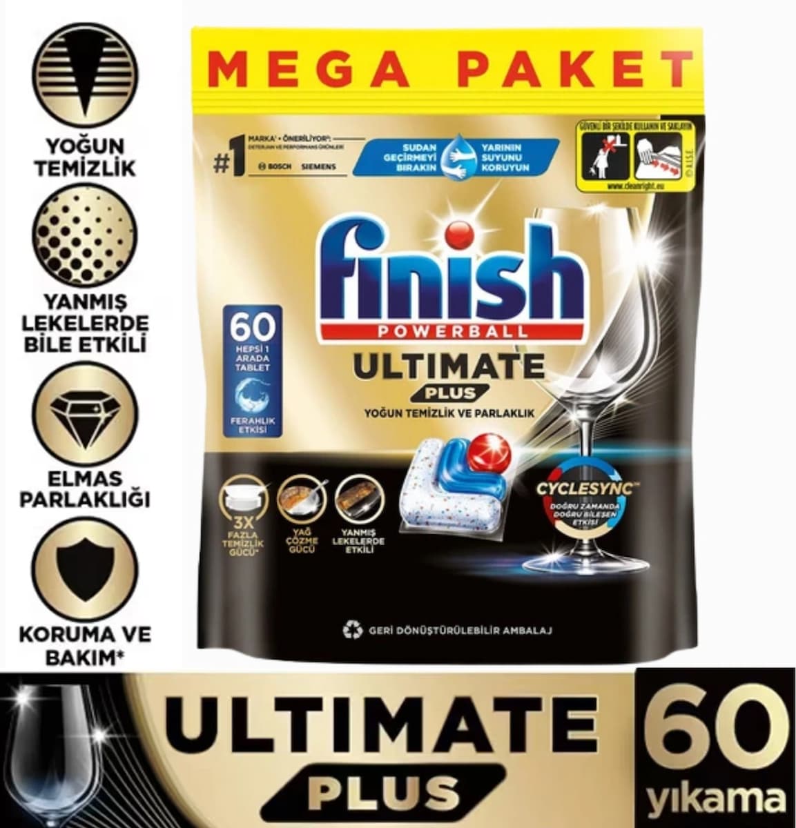 Fınısh Ultimate Hepsi 1 Arada 40Lı Tablet
