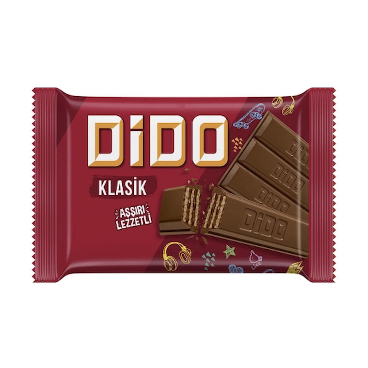 Dido Kare Çikolatalı Gofret 55.5G