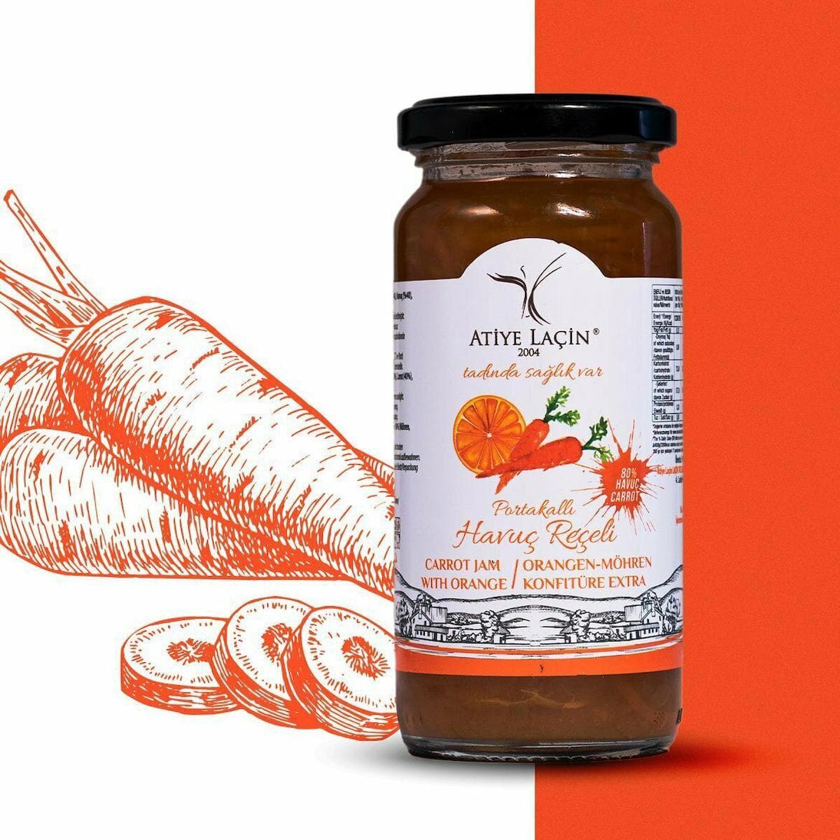 Portakallı Havuç Reçeli 250 Gr