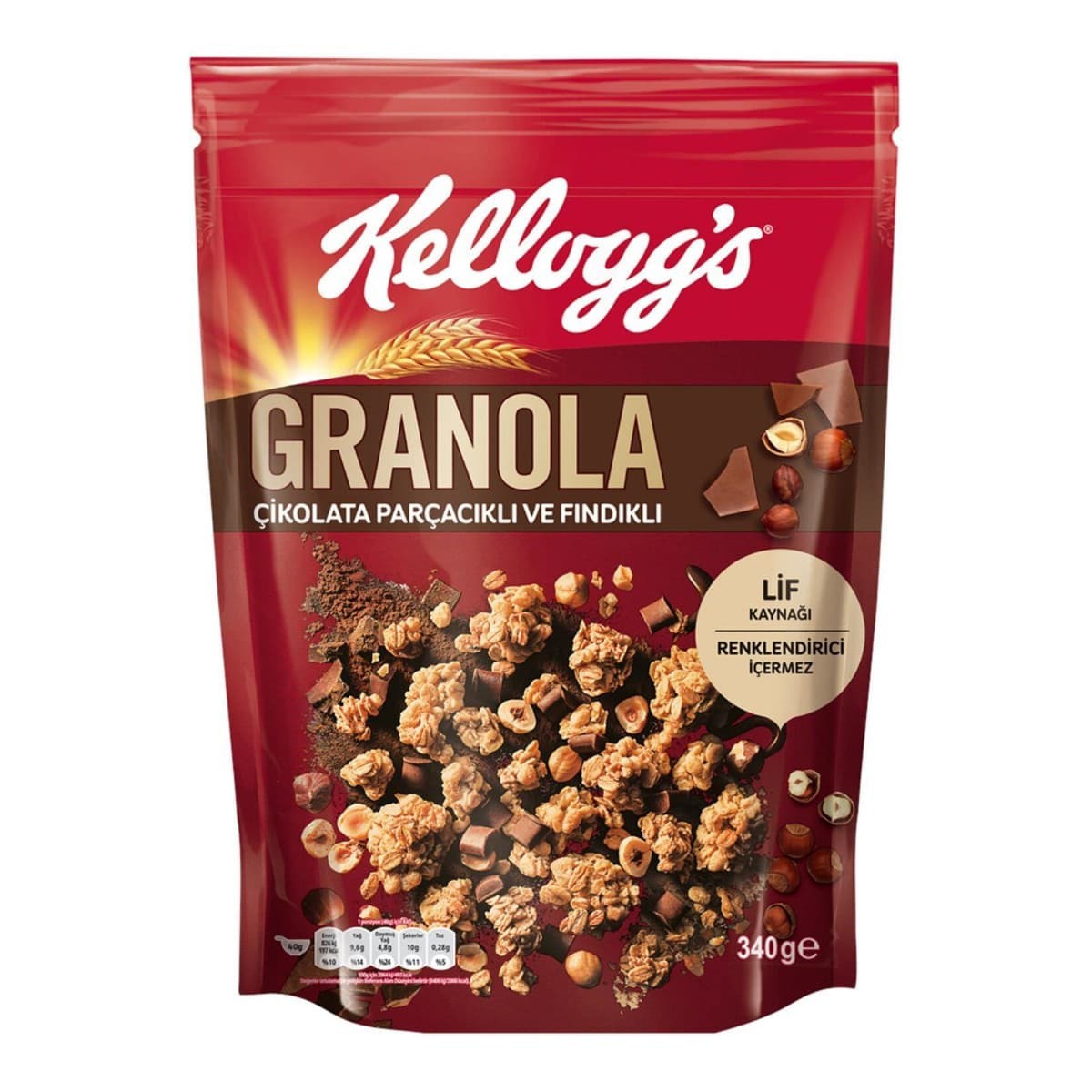 Kelloggs Granola 60 Gr Çikolota Fındık