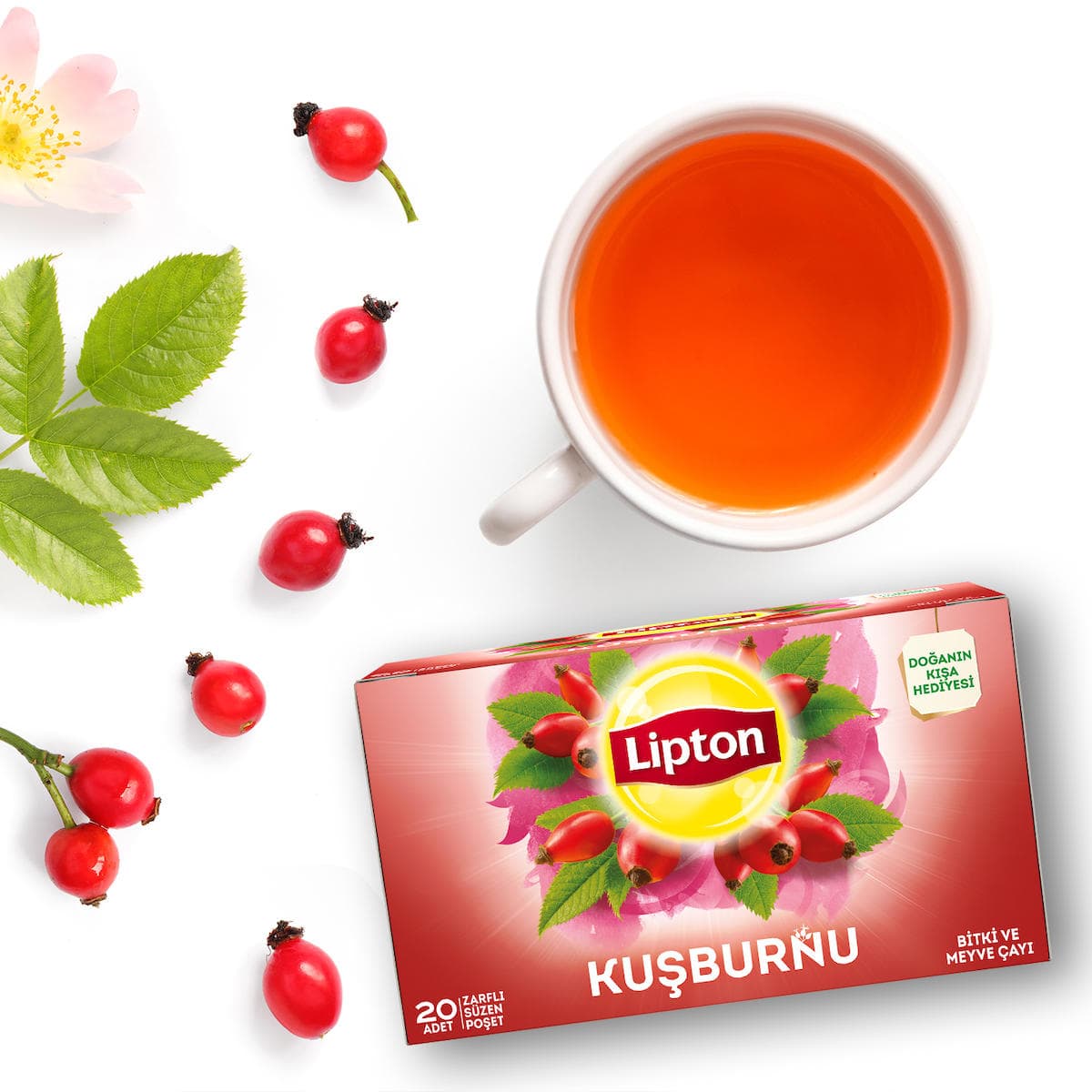 Lipton Kuşburnu Bitki Çayı