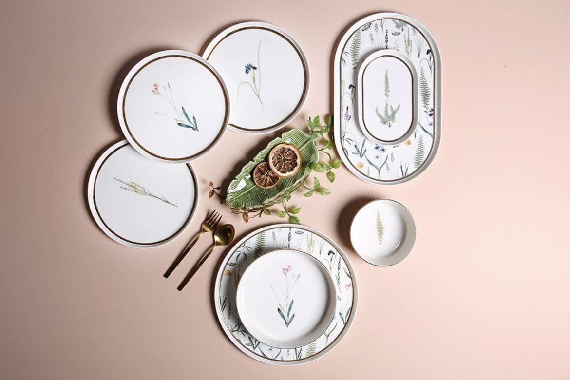 Porland Botanical 27 Parça 6 Kişilik Yemek Takımı 04ALM006591