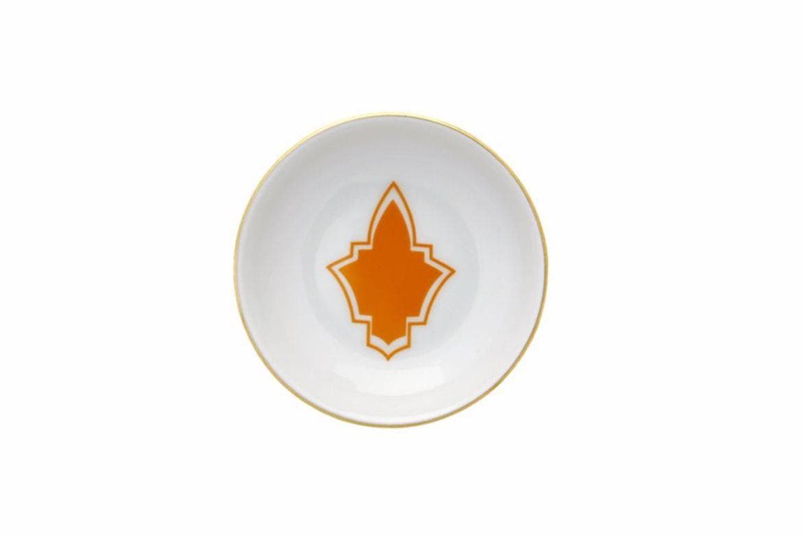 Porland Morocco Desen3 Turuncu Mini Kase 10 cm